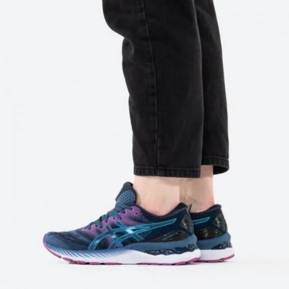Asics Wmns Gel Nimbus 23 Digital Aqua Plum 1012A885-402 Size 8 us 39 EUR - Picture 8 of 8